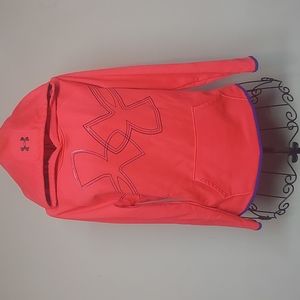 Under Armour Youth Large Loose Fit Coldgear Pull Over Hoodie Sweatshirt